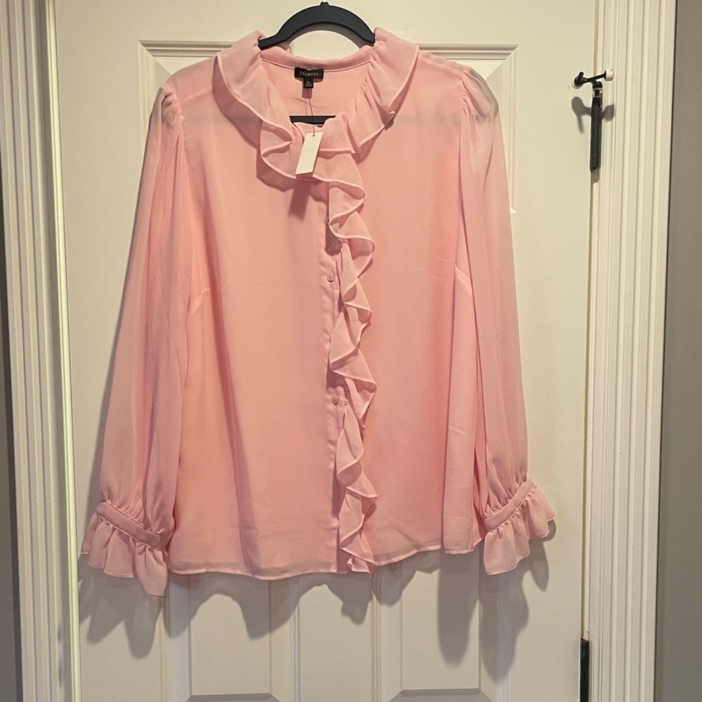 Pink Ruffled Blouse
